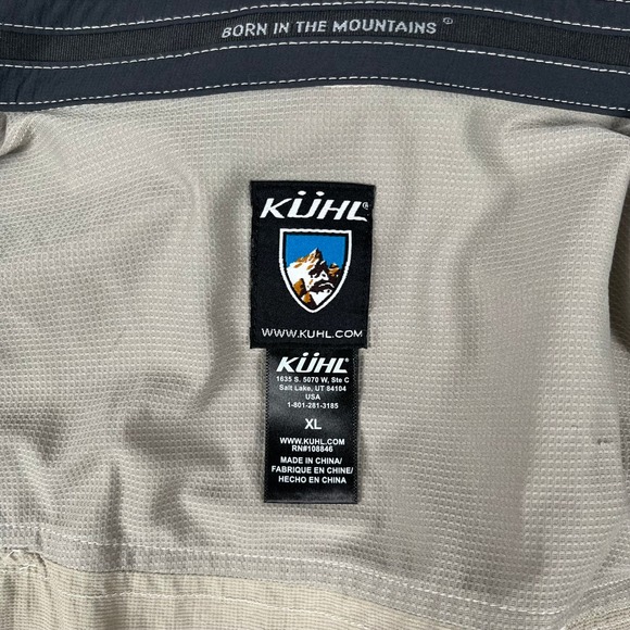 KUHL Mens Short Sleeve Button Down Shirt Outdoor Adventure Hiking XL Gorpcore - Picture 4 of 9